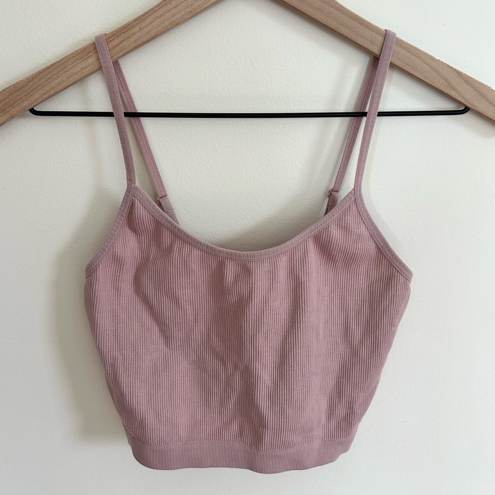 Pink casual lounge tank top